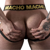 MACHO - MX25AC JOCK CUIR JAUNE S